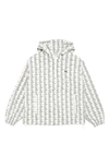 Lacoste All Over Print Anorak In Pt2 Lapland/ Green