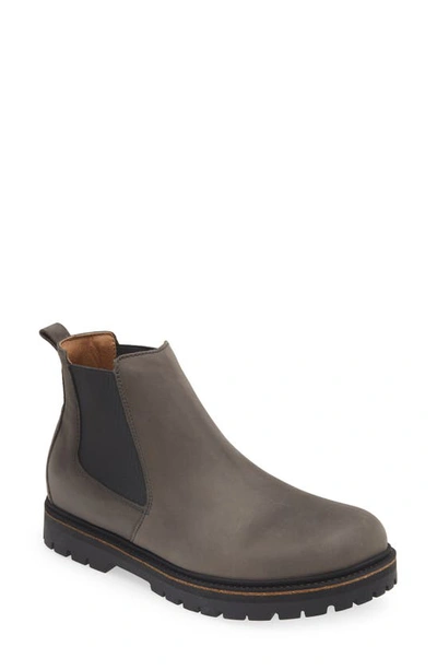 Birkenstock Chelsea Boots In Nubuck Stalon In Gray