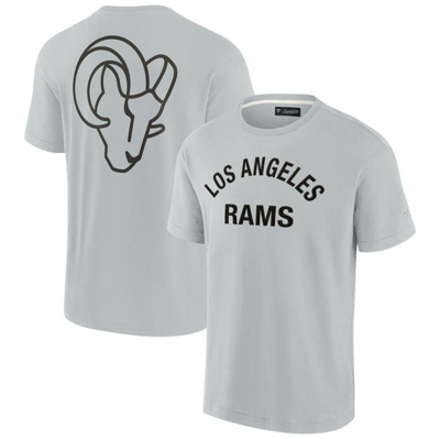 Fanatics Signature Unisex  Gray Los Angeles Rams Super Soft Short Sleeve T-shirt