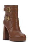 Vince Camuto Coliana Platform Bootie In Whiskey Leather