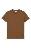 Lacoste Pima Cotton T-shirt In Six Cookie