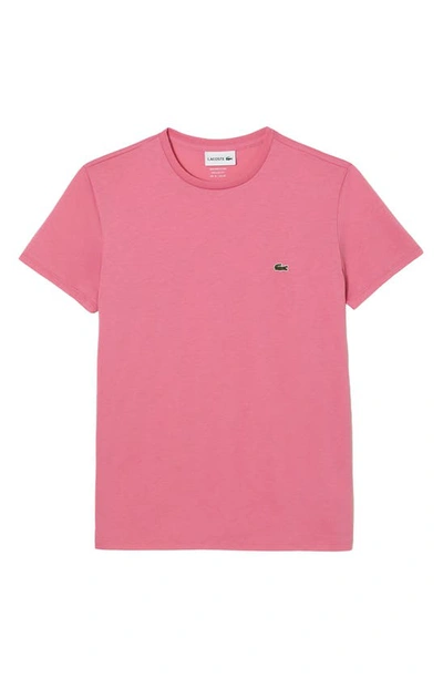 Lacoste Pima Cotton T-shirt Th6709 In Pink