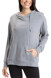 Threads 4 Thought Madge Feather Fleece Hoodie In Heather Grey