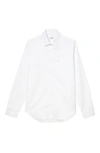 Lacoste Regular Fit Premium Cotton Shirt - 18 - 46 In White