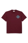 Lacoste Relaxed Fit Logo Cotton Graphic T-shirt In Yup Zin