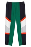 Lacoste Relaxed Fit Colorblock Joggers In Roquette/ Multico