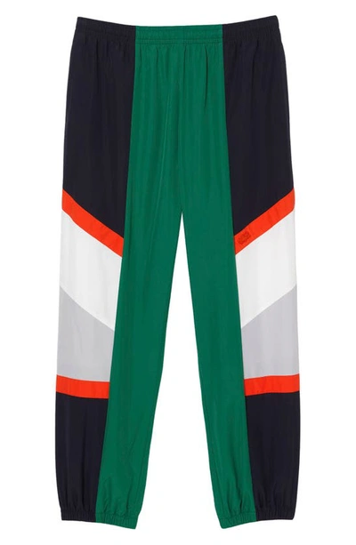 Lacoste Relaxed Fit Colorblock Joggers In Roquette/ Multico