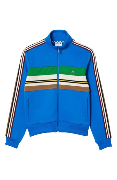 Lacoste Chest Stripe Track Jacket In Siy Hilo