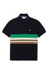 Lacoste Colorblock Polo In Abimes