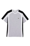 Lacoste Menâs Colorblock Cotton Jersey T-shirt - Xxl - 7 In Grey