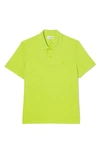 Lacoste Solid Stretch Cotton Blend Polo Shirt In 90v Lima