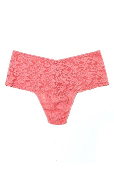 Hanky Panky Retro High Waist Thong In Guava Pink