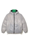 LACOSTE REVERSIBLE HOODED PUFFER JACKET