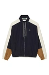Lacoste Colorblock Zip Jacket In Rhi Abysm/
