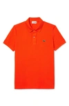 Lacoste Red Classic Polo In Orange