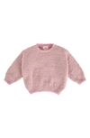 7 A.m. Enfant High Pile Fleece Recycled Polyester Sweater In Ash Rose