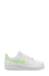 Nike Air Force 1 "action Green" Sneakers In White/ Lime Blast