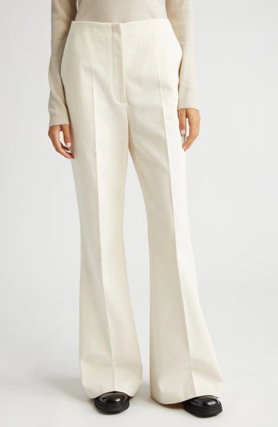 Partow Jensen Flare Leg Jeans In Ivory