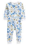 Sammy + Nat Babies' Holiday Print Fitted One-piece Cotton Pajamas In Hannukah