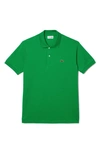 Lacoste La Pique Poloshirt In Khaki Fabric