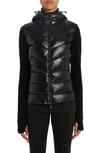 Moncler Padded Fleece Jacket In Black