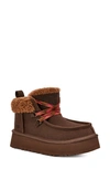 Ugg Funkarra Genuine Shearling Cabin Cuff Bootie In Marrone