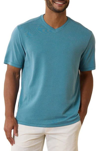 Tommy Bahama Coastal Crest Islandzone® V-neck T-shirt In Mosaic Blue
