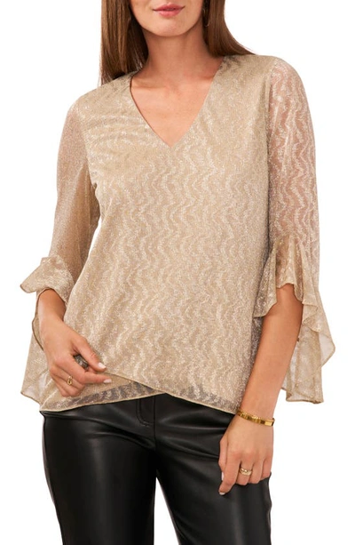 Vince Camuto Layered Hem Blouse In Gold