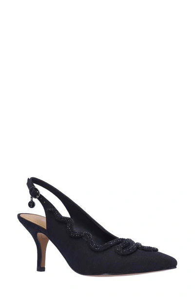 J. Reneé Fedosia Slingback Pointed Toe Pump In Black