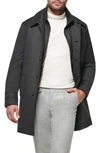 Norwegian Wool Men's Wool-silk Euro Topcoat In Dark Graphite