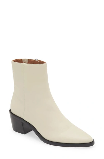 Madewell The Darcy Ankle Boot In Pale Parchment