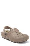 Crocs Classic Lined Clog In Mushroom/ Bone