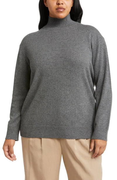 Vince Cashmere Turtleneck Sweater In Grey