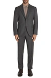 Jack Victor Espirit Stretch Wool Suit In Grey