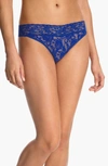 Hanky Panky Signature Lace Original Rise Thong In Purple