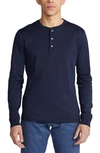 Ralph Lauren Purple Label Men's Long-sleeve Cotton Henley T-shirt In Navy