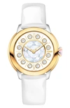 Fendi Ishine Leather Strap Watch, 33mm In Two Tone