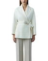 Mackage Off-white Wool Tyra Jacket In Blue