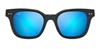 Maui Jim Men's Shore Break Sunglasses In Matte Black/grey Temples - Blue Hawaii Lens In Multi