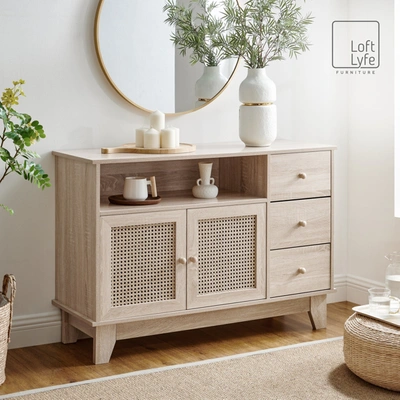 Loft Lyfe - Lariah Sideboard Natural Rattan