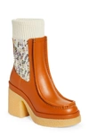 CHLOÉ JAMIE SOCK CUFF ANKLE BOOT