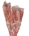 PAISLEY AND POMEGRANATE CHIFFON SCARF IN RED
