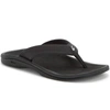 OLUKAI WOMEN'S OHANA BEACH SANDAL IN BLACK/BLACK