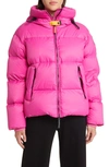 Parajumpers Anya Hooded Puffer Jacket In Fuchsia