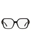 Tory Burch 54mm Square Optical Glasses In Black