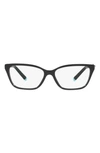 Tiffany & Co . 55mm Rectangular Optical Glasses In Black