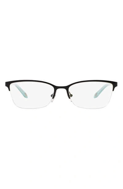 Tiffany & Co 53mm Cat Eye Optical Glasses In Black