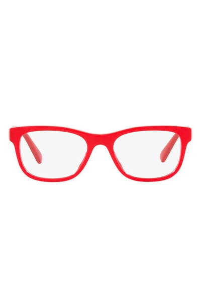 Versace 47mm Square Optical Glasses In Red