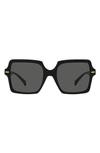 Versace 55mm Square Sunglasses In Black
