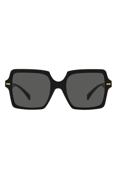 Versace 55mm Square Sunglasses In Black